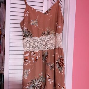 Floral Spaghetti Strap romper